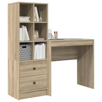 Bureau met lade 2 pcs Sonoma Eiken