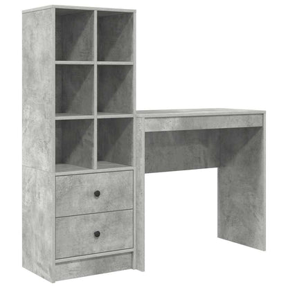 Bureau met lade 2 pcs Beton Grijs