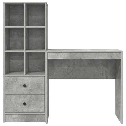 Bureau met lade 2 pcs Beton Grijs