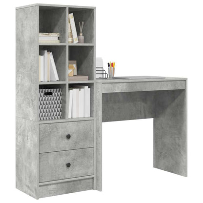 Bureau met lade 2 pcs Beton Grijs