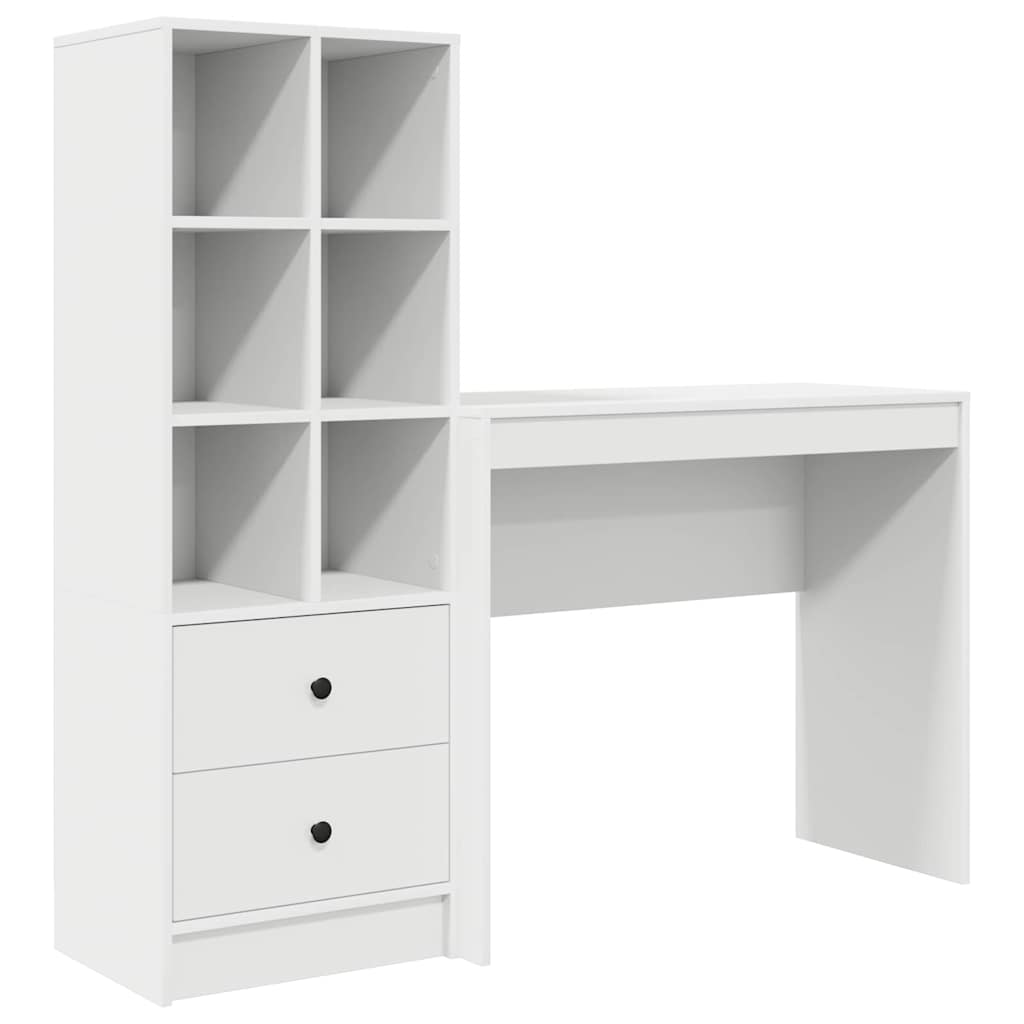 Bureau met lade 2 pcs Wit
