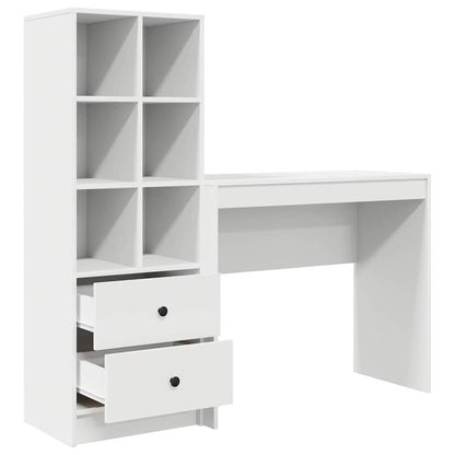 Bureau met lade 2 pcs Wit