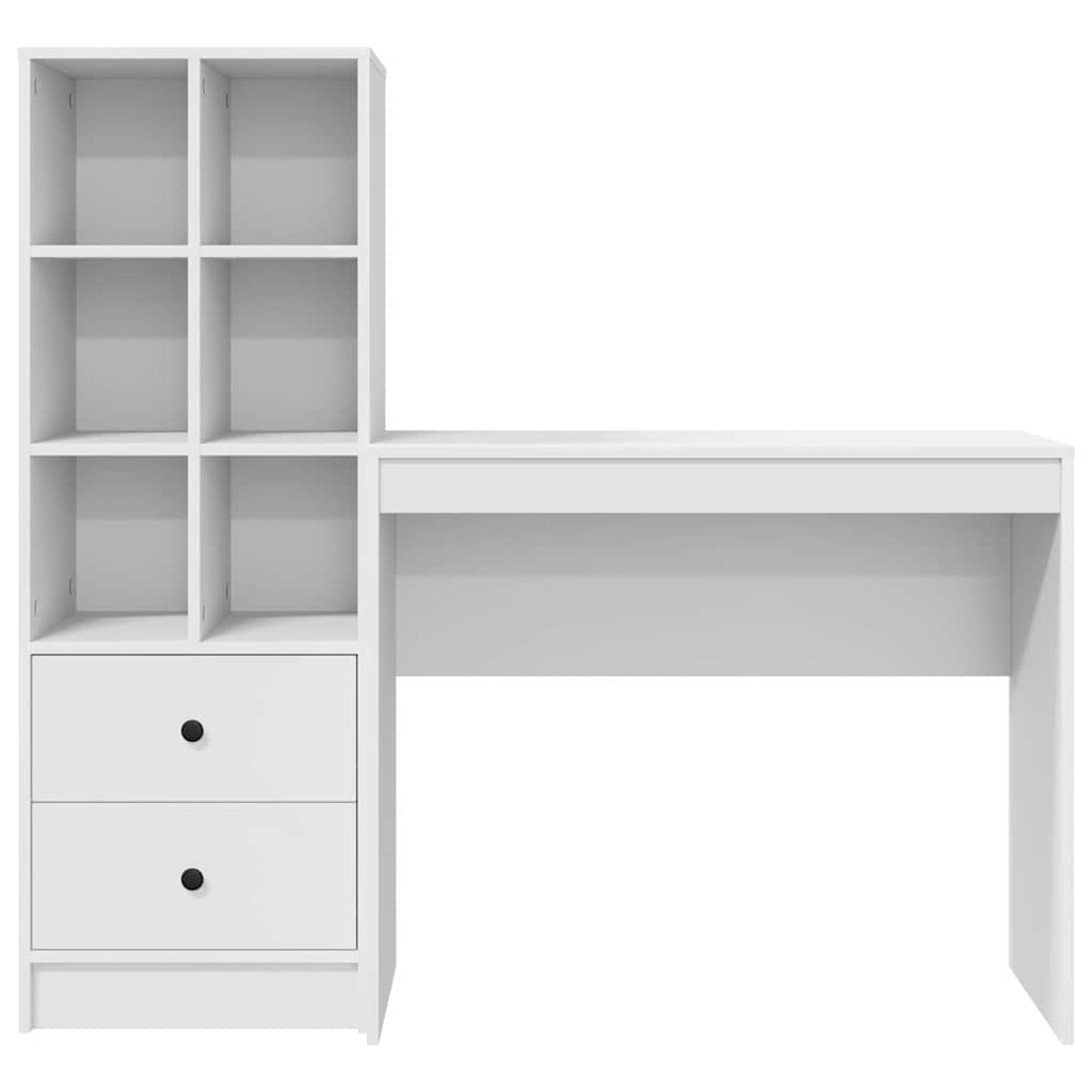 Bureau met lade 2 pcs Wit