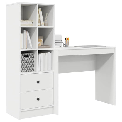 Bureau met lade 2 pcs Wit