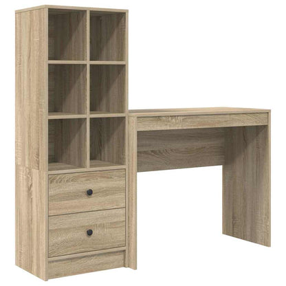 Bureau met lade 2 pcs Sonoma Eiken