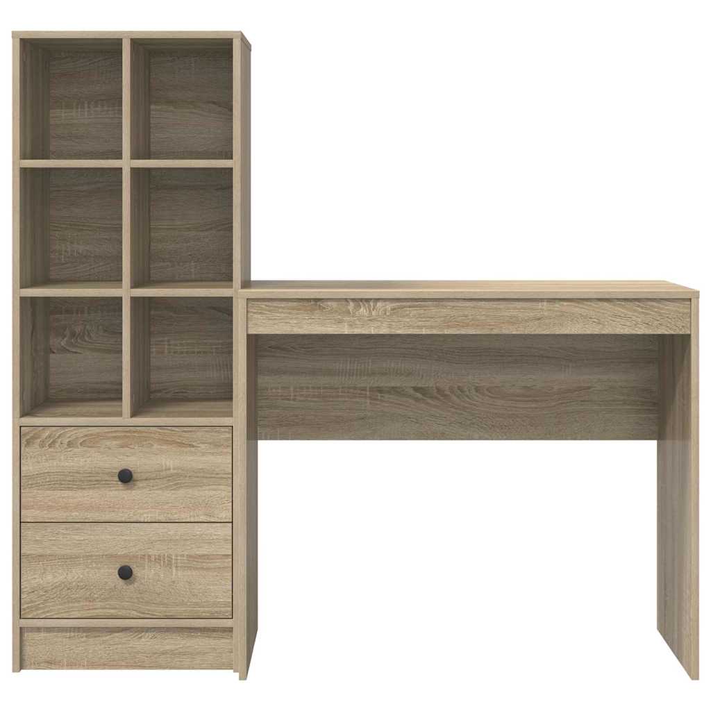 Bureau met lade 2 pcs Sonoma Eiken