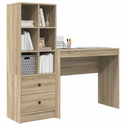 Bureau met lade 2 pcs Sonoma Eiken