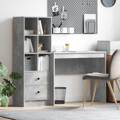 Bureau met lade 2 pcs Beton Grijs