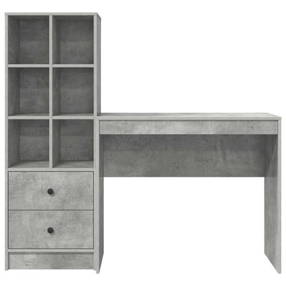 Bureau met lade 2 pcs Beton Grijs