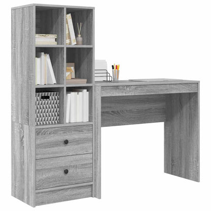 Bureau met lade 2 pcs Grijs Sonoma