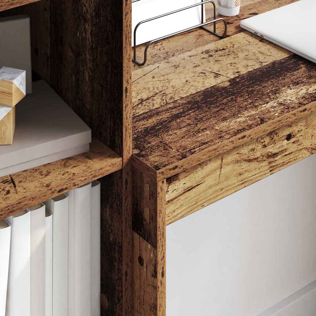 Bureau met lade 2 pcs Oudhout