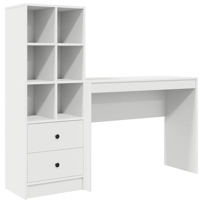 Bureau met lade 2 pcs Wit