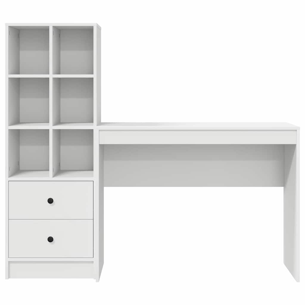 Bureau met lade 2 pcs Wit