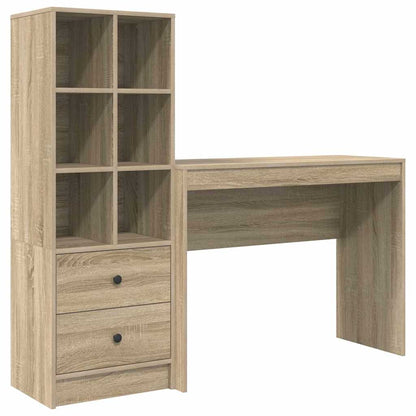Bureau met lade 2 pcs Sonoma Eiken