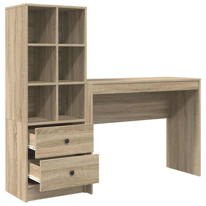 Bureau met lade 2 pcs Sonoma Eiken