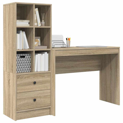 Bureau met lade 2 pcs Sonoma Eiken