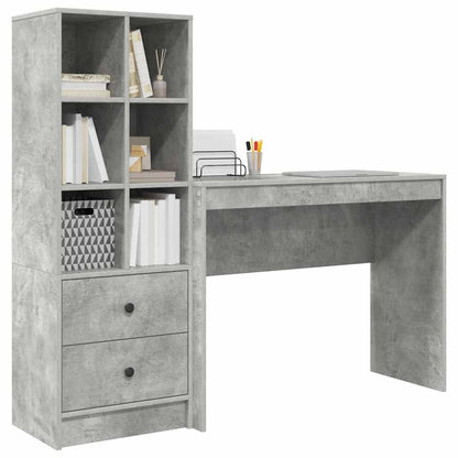 Bureau met lade 2 pcs Beton Grijs