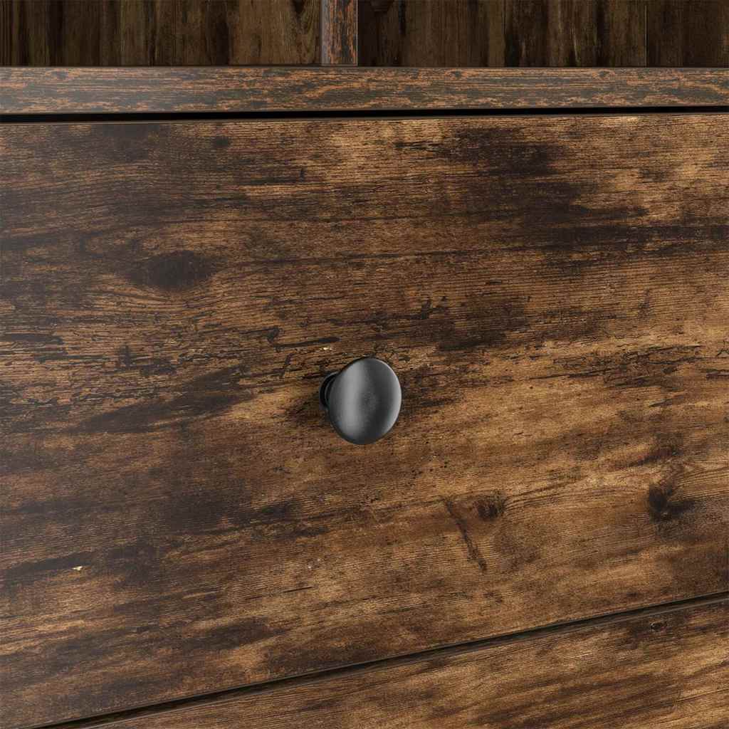 Bureau met lade 2 pcs Gerookt eiken