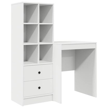 Bureau met lade 2 pcs Wit