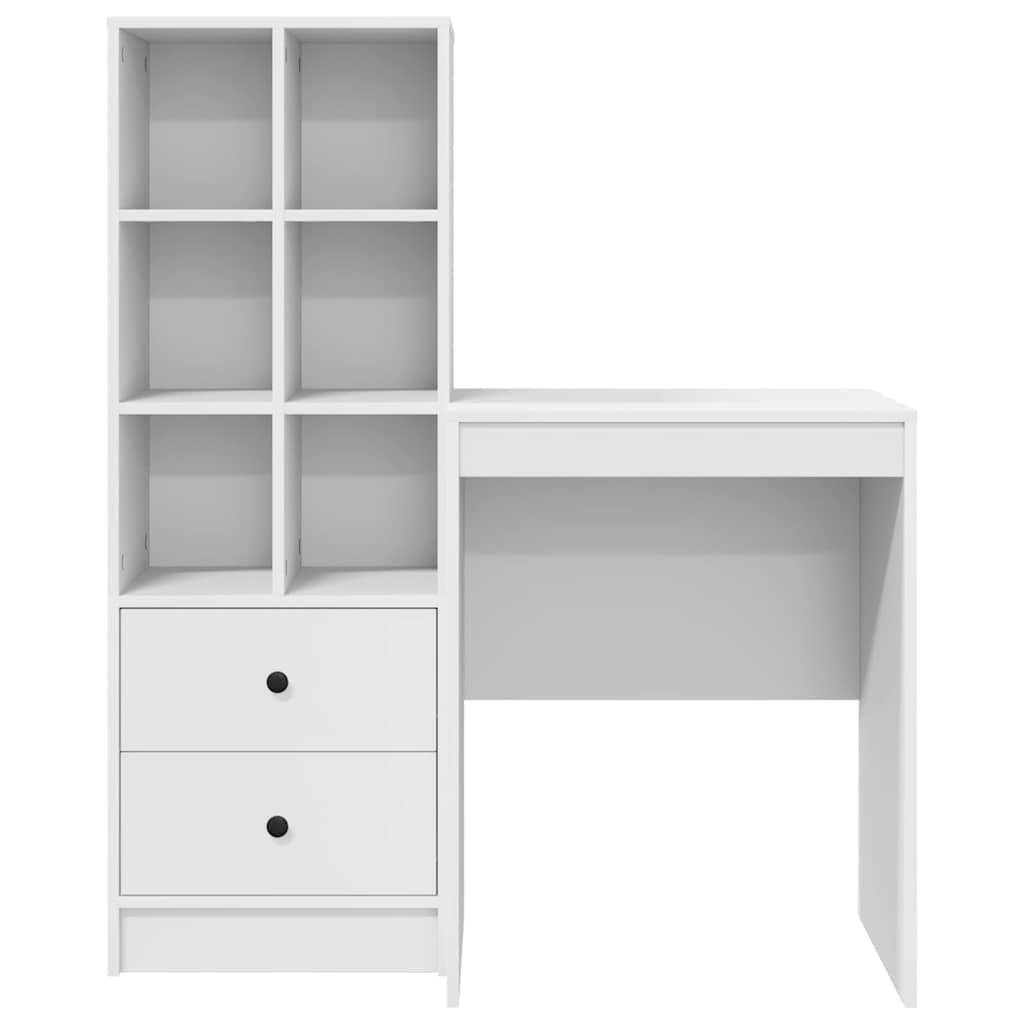 Bureau met lade 2 pcs Wit