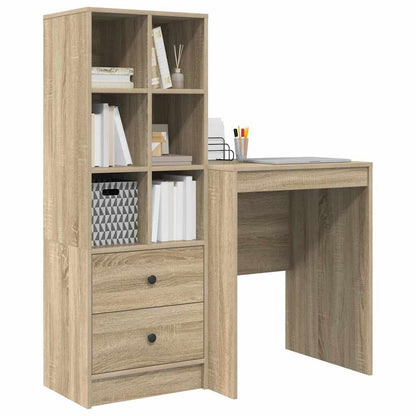 Bureau met lade 2 pcs Sonoma Eiken