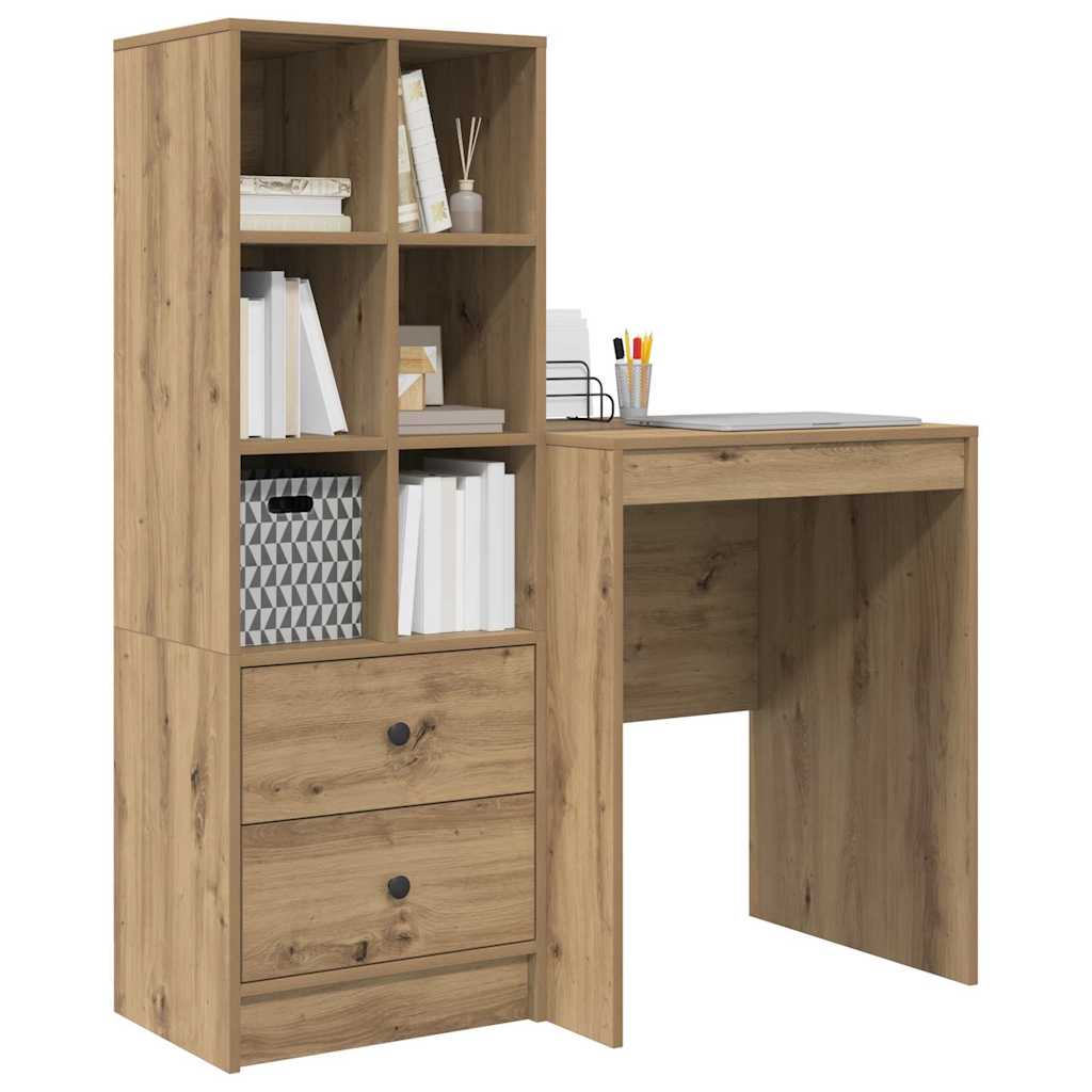 Bureau met lade 2 pcs Artisan Eiken
