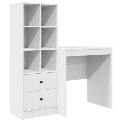 Bureau met lade 2 pcs Wit