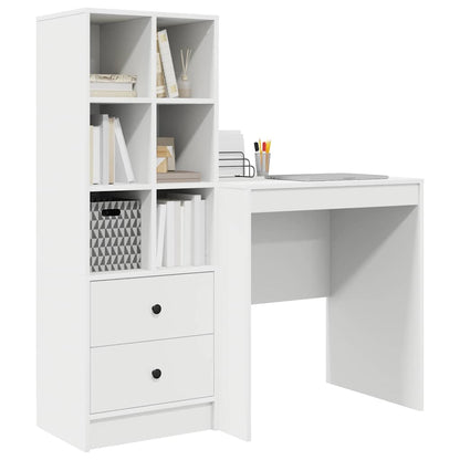 Bureau met lade 2 pcs Wit