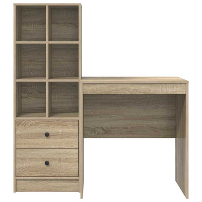 Bureau met lade 2 pcs Sonoma Eiken