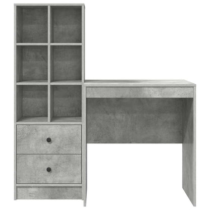 Bureau met lade 2 pcs Beton Grijs