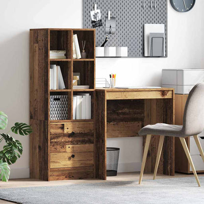 Bureau met lade 2 pcs Oudhout