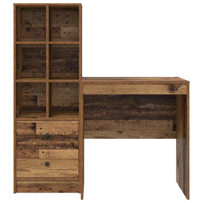 Bureau met lade 2 pcs Oudhout