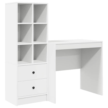 Bureau met lade 2 pcs Wit