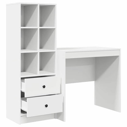 Bureau met lade 2 pcs Wit