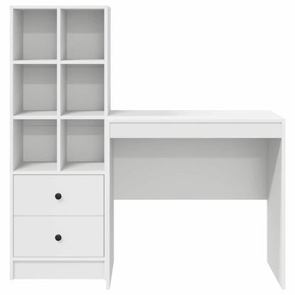 Bureau met lade 2 pcs Wit