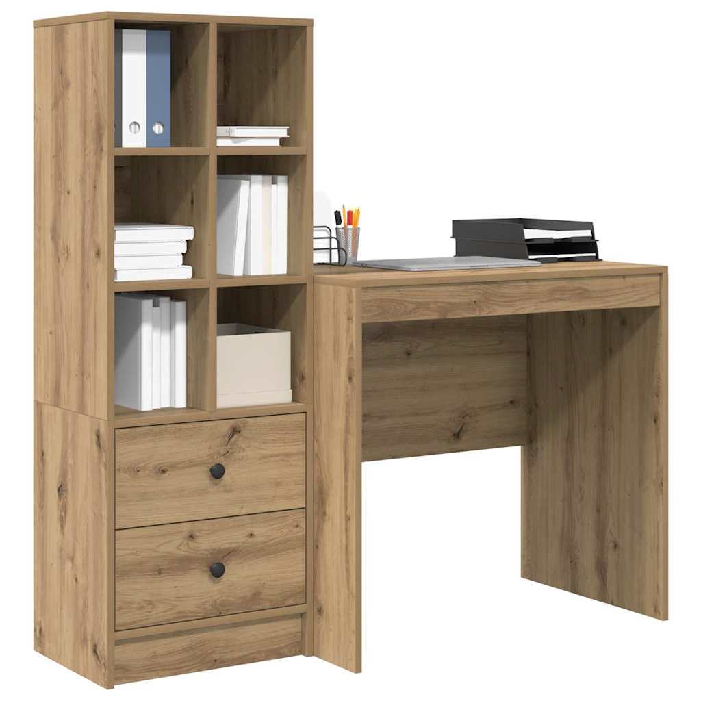 Bureau met lade 2 pcs Artisan Eiken