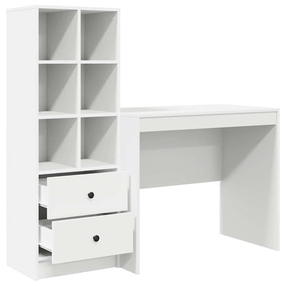 Bureau met lade 2 pcs Wit