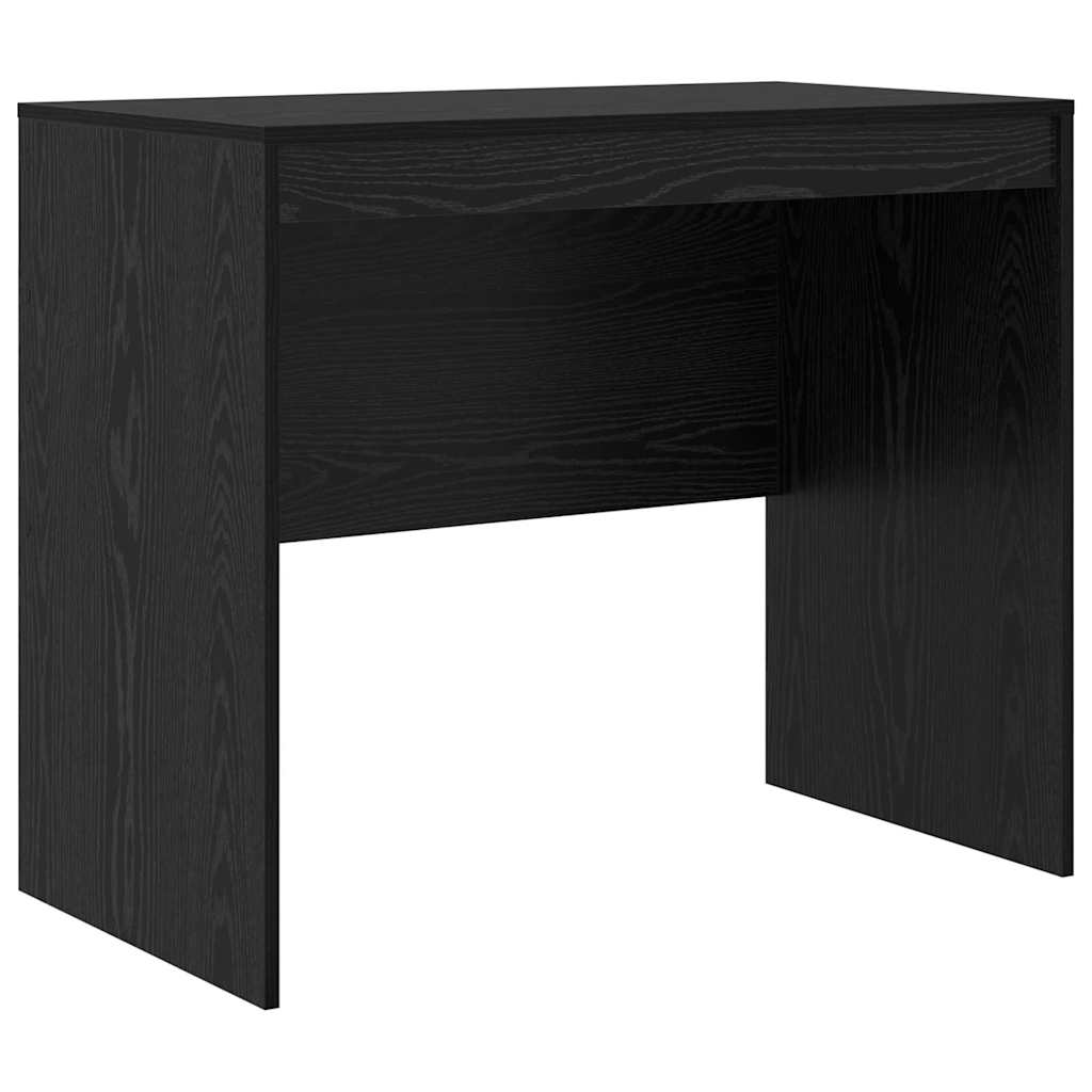 Bureau met lade 2 pcs Zwart Eiken