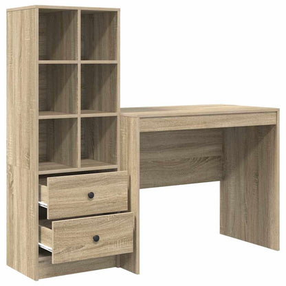Bureau met lade 2 pcs Sonoma Eiken