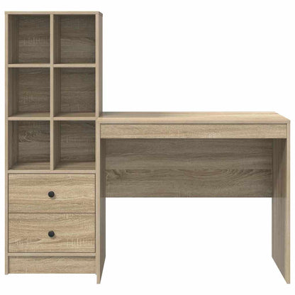Bureau met lade 2 pcs Sonoma Eiken