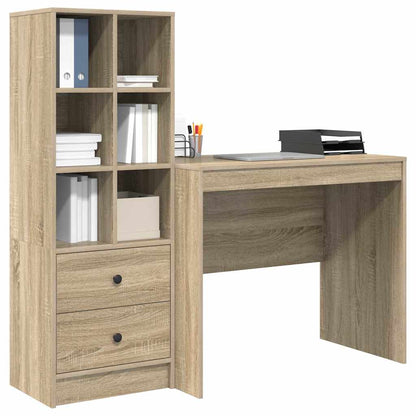 Bureau met lade 2 pcs Sonoma Eiken