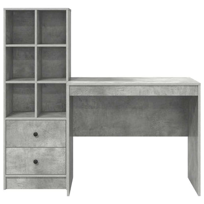 Bureau met lade 2 pcs Beton Grijs