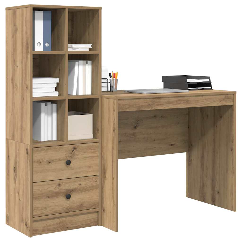 Bureau met lade 2 pcs Artisan Eiken