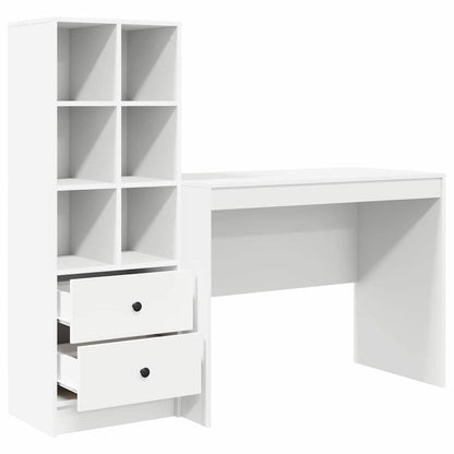 Bureau met lade 2 pcs Wit