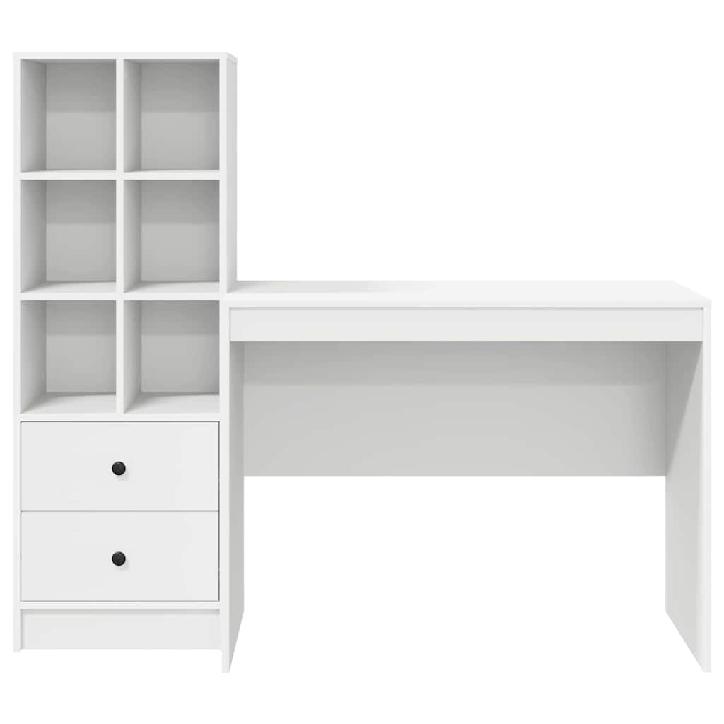 Bureau met lade 2 pcs Wit