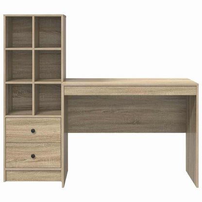 Bureau met lade 2 pcs Sonoma Eiken