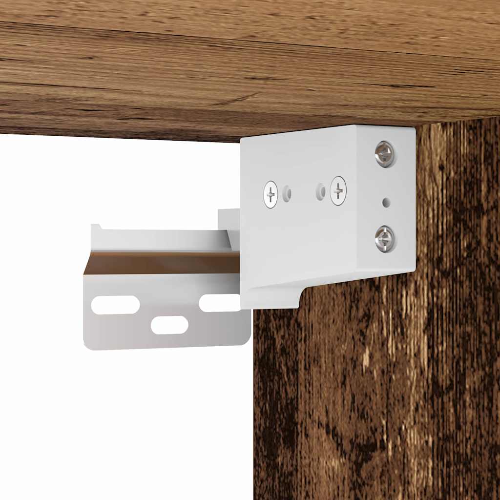 Aan de muur bevestigd bureau Oud hout 105 x 48 x 75 cm