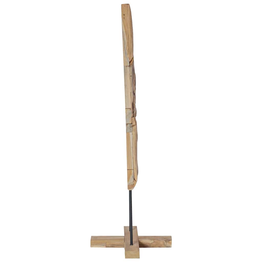 Kerstboom met standaard Bruin 120 cm Massief teakhout