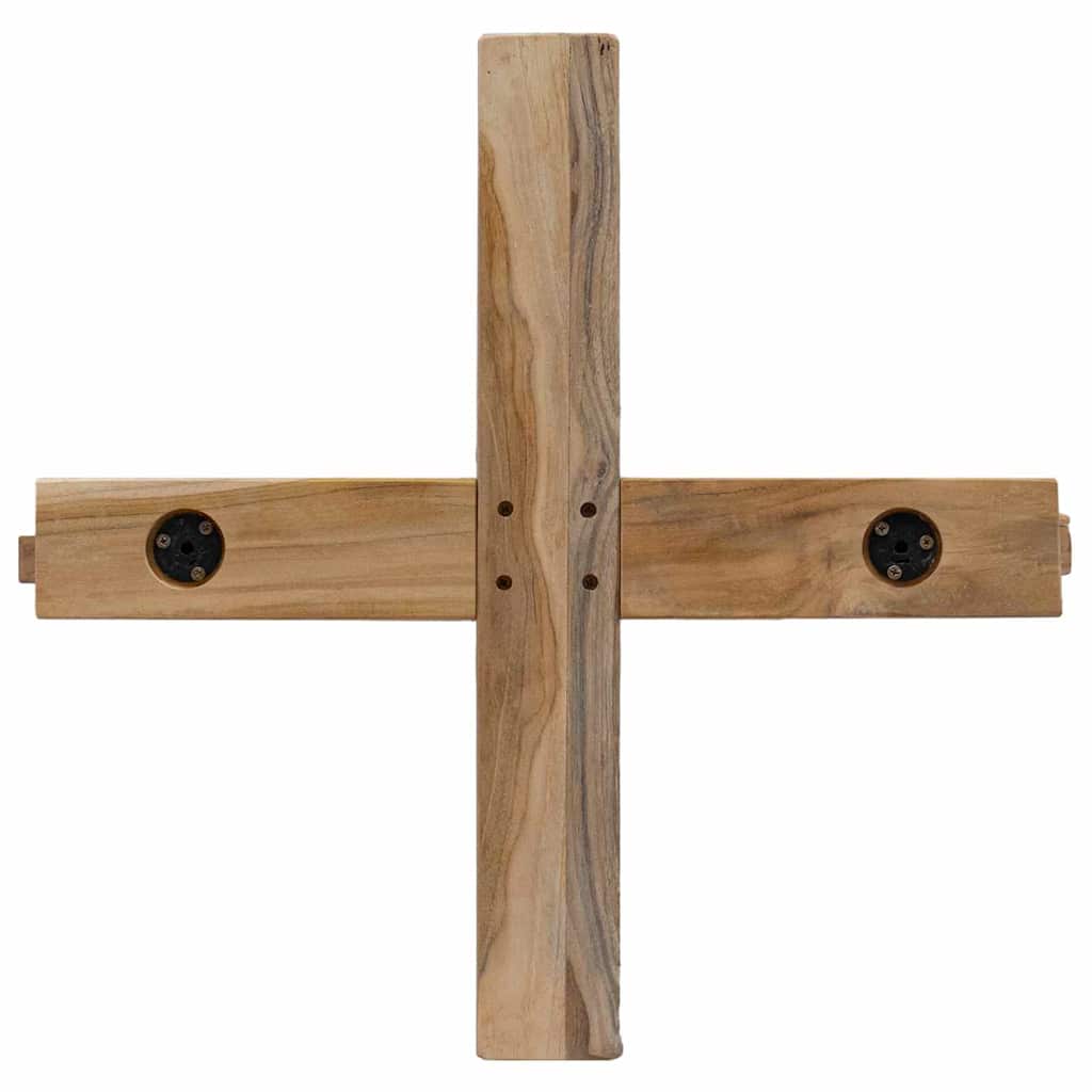 Kerstboom met standaard Bruin 150 cm Massief teakhout