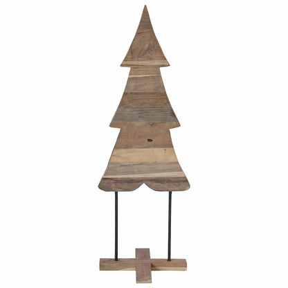 Kerstboom met standaard Bruin 120 cm Massief teakhout